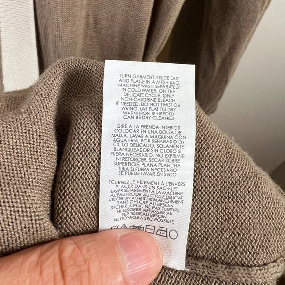 Cabi Genteel Sweater Cardigan Size Medium Long Duster Button Front l Brown 6161 - Picture 9 of 9